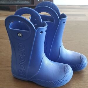 CROCS Kids Bold Blue Rain Boots